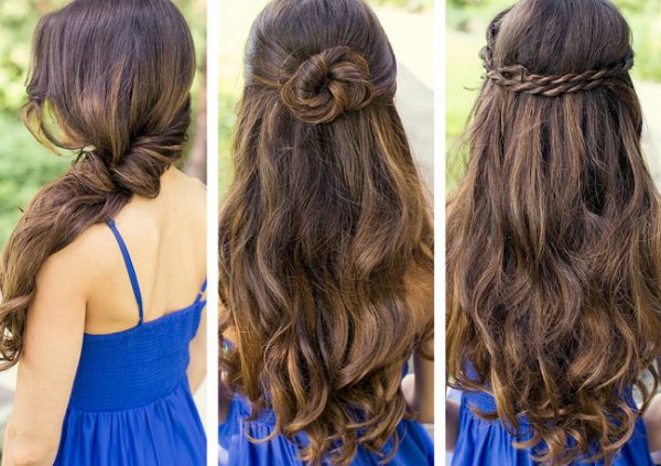 búi tóc gáy nhiều kiểu