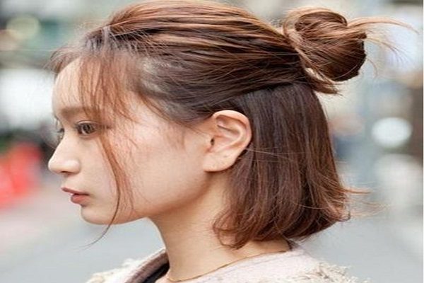 búi tóc một nửa