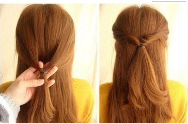 Buộc tóc nửa đầu