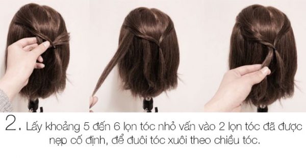 bước vấn tóc vào