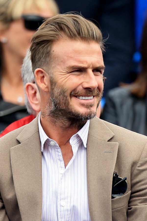 david beckham pompadour