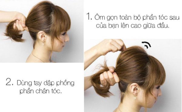 kiểu tóc búi