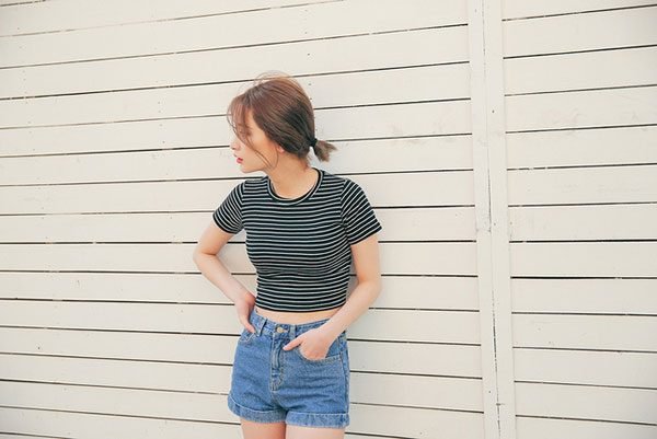 kiểu tóc buộc thấp