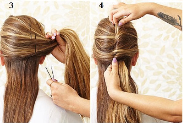 kiểu tóc đuôi ngựa vặn xoắn