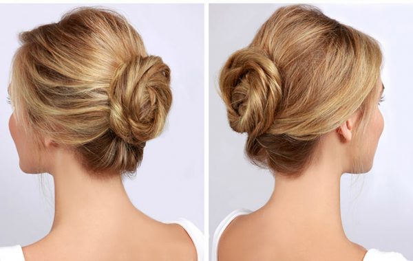 tóc búi kiểu xoắn ốc