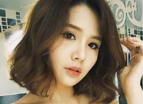 tóc ngắn gợn sóng nước