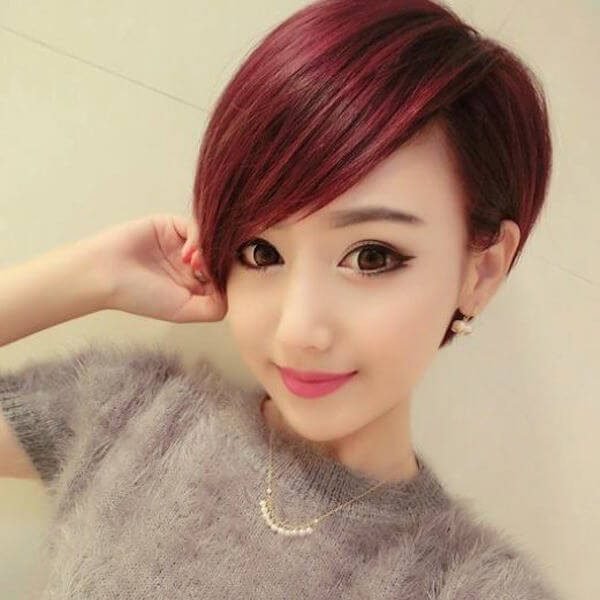 Tóc ngắn mái dài