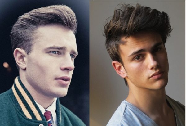 kiểu tóc Quiff cho nam mặt vuông
