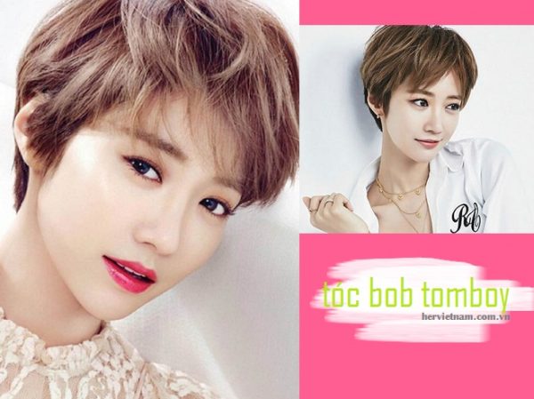 kiểu tóc bob nữ đẹp tomboy