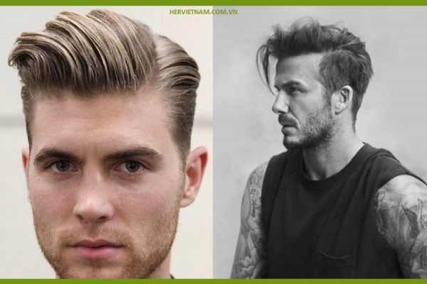 kiểu tóc nam đep side part pompadour