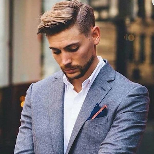kiểu tóc nam ngắn đẹp modern side part