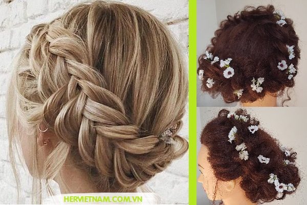 tết tóc hình vương miện