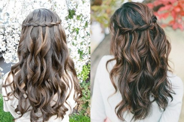 tết tóc nữ đẹp hình thác nước