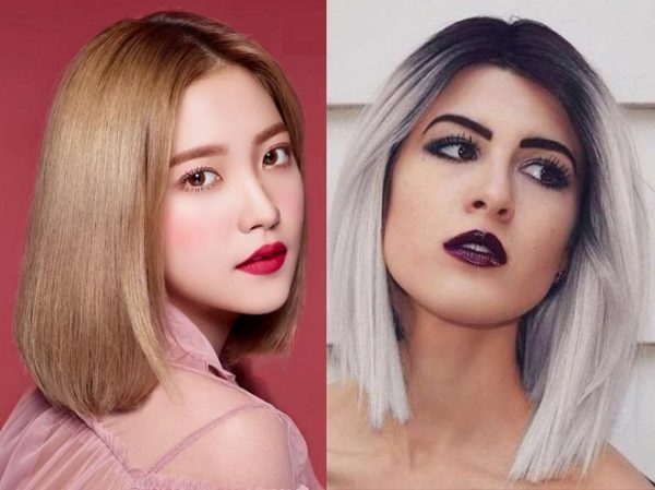 tóc bob duỗi thẳng