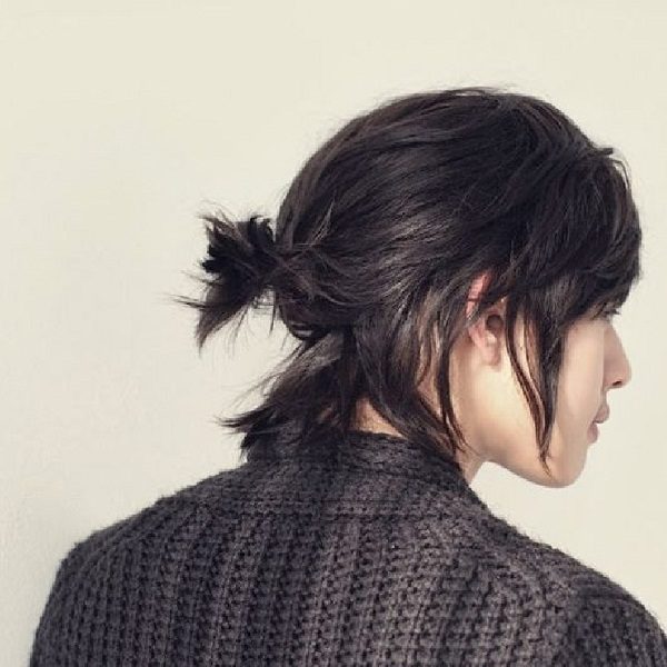 tóc nam dài cột samurai