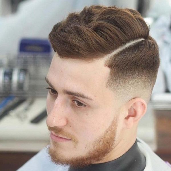 tóc nam side part rẽ xéo ngôi