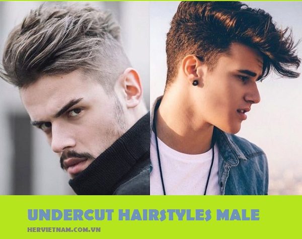 tóc nam undercut mái xéo