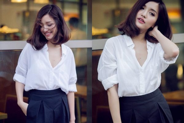 tóc ngắn bob ngang vai Bích Phương