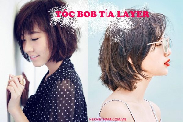 tóc ngắn bob tỉa layer