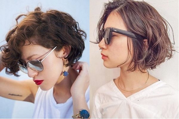 các kiểu tóc bob xoăn