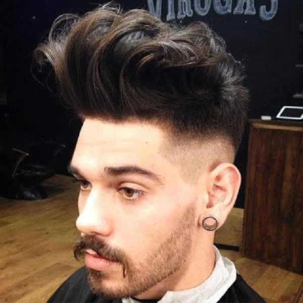 kiểu quiff cho tóc dày
