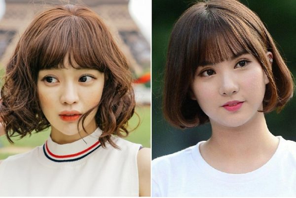tóc bob ngắn uốn xoăn