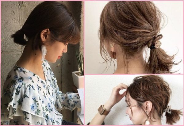 tóc đuôi ngựa buộc thấp