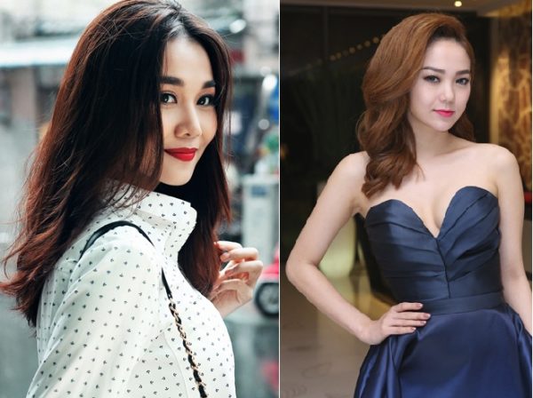 tóc mái dài phồng