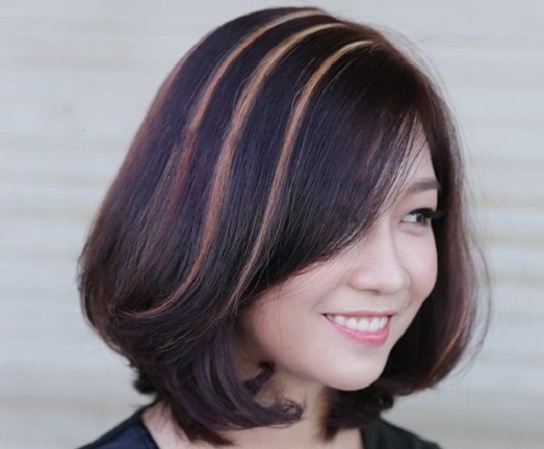 tóc ngắn đen móc lai nâu vàng