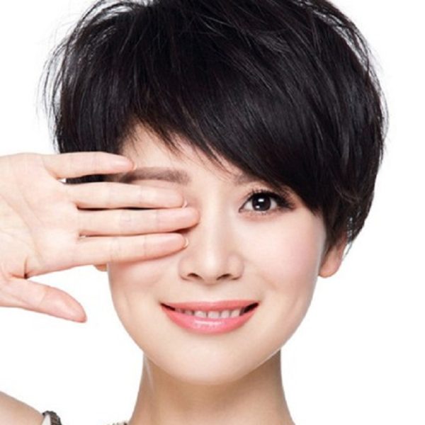 tóc ngắn tomboy mái xéo