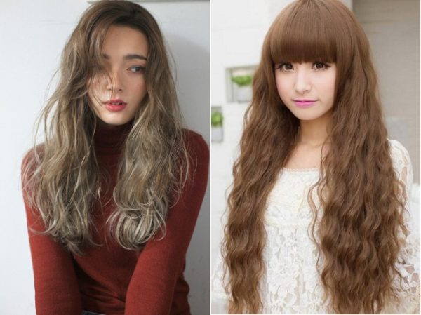 tóc uốn lọn nhỏ xoăn nhẹ