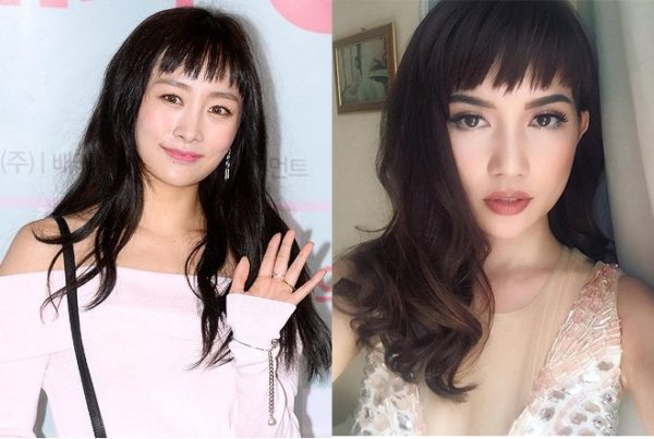 tóc xoăn dài mái lởm chởm