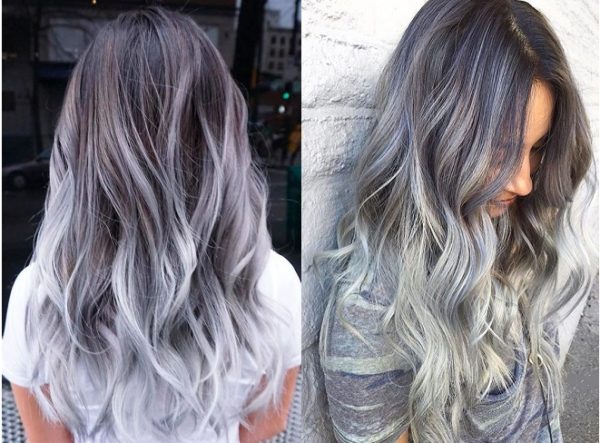 xám nhuộm ombre