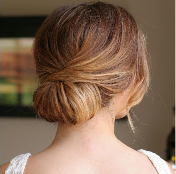 bới tròn tóc cô dâu