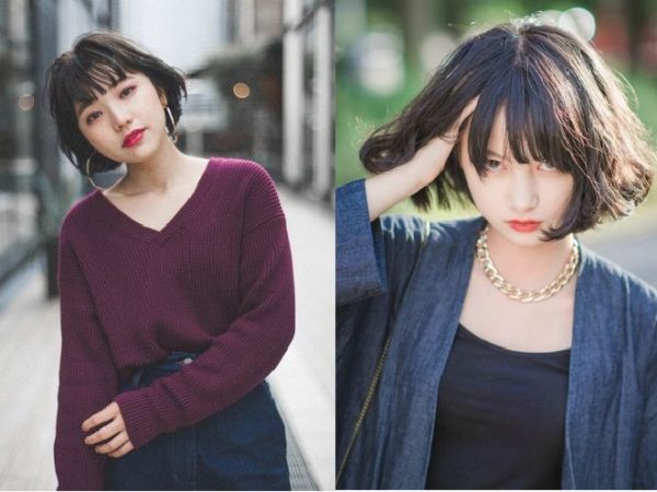 kiểu tóc mái thưa cho khuôn mặt to tròn