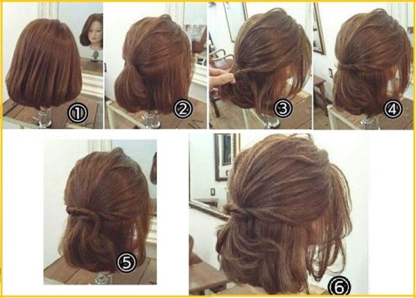 tết tóc ngắn đi học