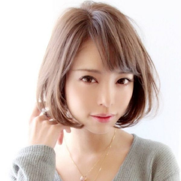 tóc ngắn cho mặt tròn uốn cúp