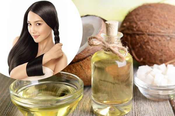 dưỡng tóc bằng dầu dừa