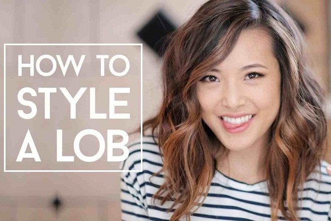 kiểu cắt tóc ngang vai đẹp lob hàn quốc