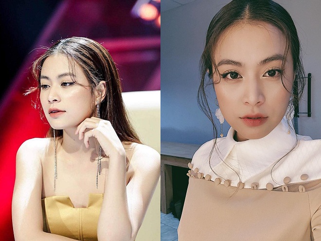 kiểu tóc mái râu gián hoàng thùy linh