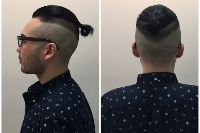 kiểu tóc man bun cá tính