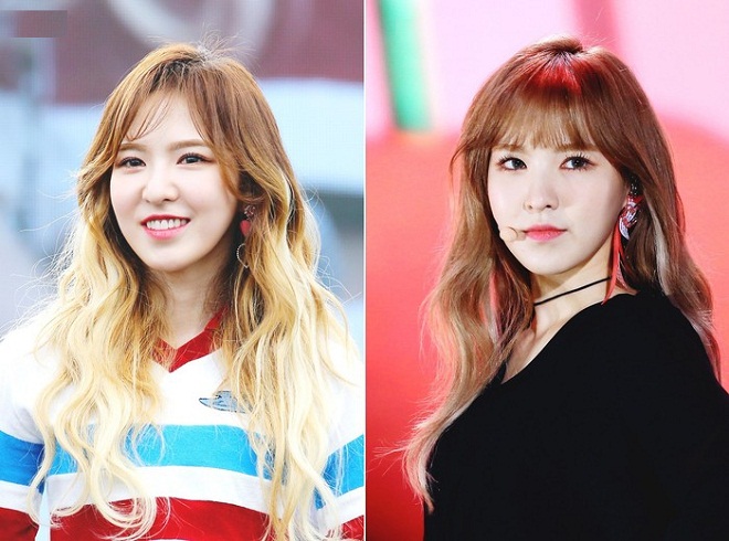 tóc dài mái thưa uốn gợn sóng Wendy Red Velvet