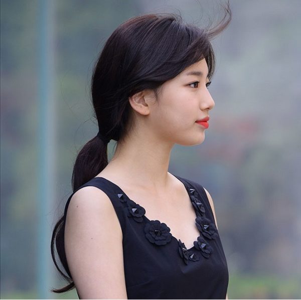 tóc đen tự nhiên
