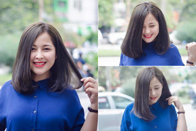tóc lỡ xoăn cụp màu đen