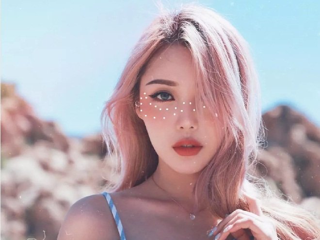 tóc mái dài nhuộm hồng đẹp - Pony