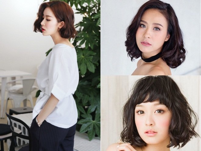 3 kiểu tóc ngắn công sở uốn phồng