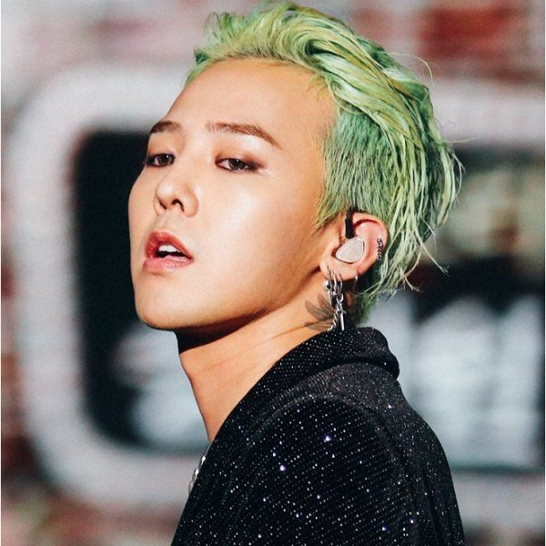 G,Dragon tóc xanh nâu rêu undercut