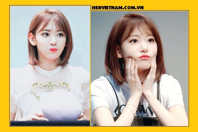 các kiểu tóc ngắn hàn quốc dễ thương mái thưa Miyawaki Sakura