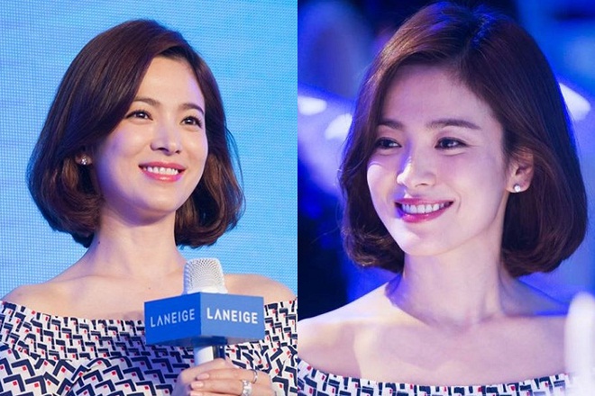 các kiểu tóc ngắn hàn quốc dễ thương song hye kyo