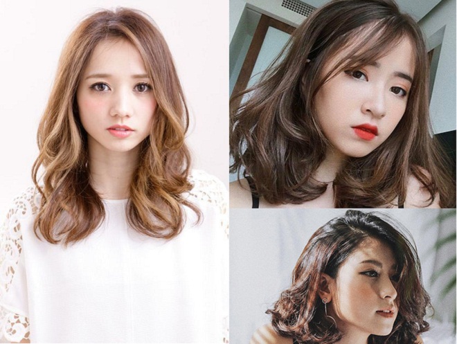 kiểu tóc ngắn uốn đuôi xoăn lọn